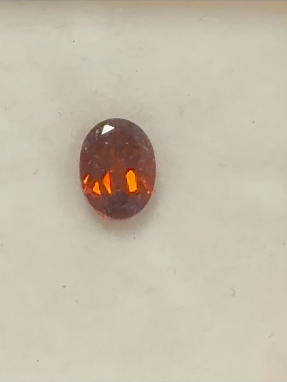 Natural Hessonite Garnet 1.01 Carat | Oval Cut Loose Gemstone | Africa